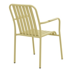 Set 7 masa si scaune gradina, Heven Vista, Champagne, 70x120x72 cm - Img 4