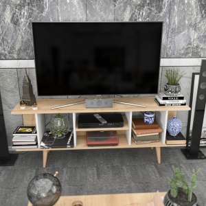 Έπιπλο TV Akya-Sapphire, Λευκό