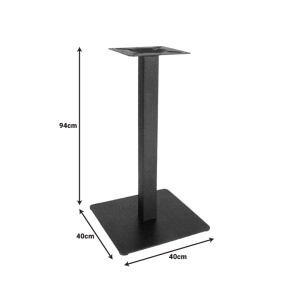 Βάση για επιφάνεια τραπεζιού Batan Pako World Μαύρο 40x40x94 cm - Img 2
