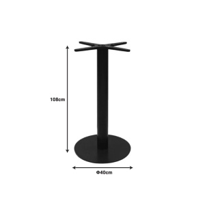 Βάση για επιφάνεια τραπεζιού Stada Pako World Μαύρο 40x40x108 cm - Img 2