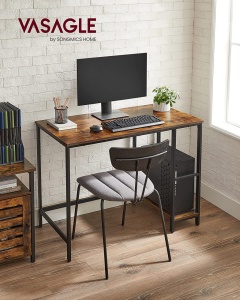 Γραφείο Vasagle Καφέ-Μαύρο, 100x50x75 cm - Img 4