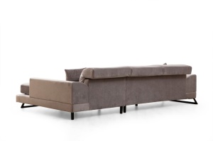 Γωνιακός Καναπές Frido Ανοιχτό Γκρι 109x304x92 cm - Img 7
