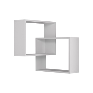 Γωνιακό ράφι Ring Λευκό 68x68x60 cm - Img 2