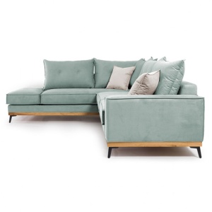 Δεξιός Γωνιακός Καναπές Luxury II Ciel - Elephant - Μαύρο 290x235x90 cm - Img 3