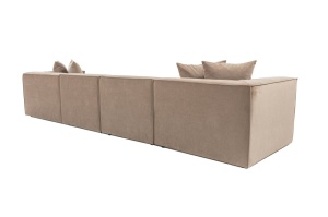 Δεξιός Γωνιακός Καναπές Sora Cappuccino 430x75x102 cm - Img 11