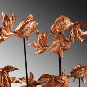 Διακοσμητικό αντικείμενο GOLDFISH Καφέ 42x28x10 cm - Img 6