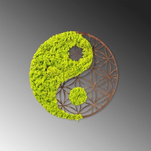 Διακοσμητικό Τοίχου Yin Yang, Πράσινο, 44x1x44 cm - Img 5