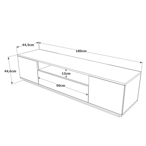 Έπιπλο TV Fr7 Ανθρακί 180x44.6x44.5 cm - Img 7