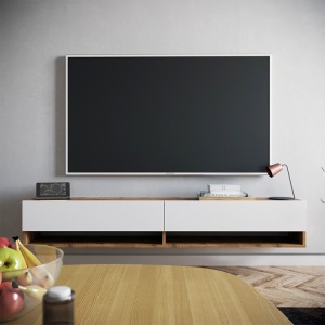 Έπιπλο TV Handra Λευκό 180x31.5x29.5 cm - Img 4