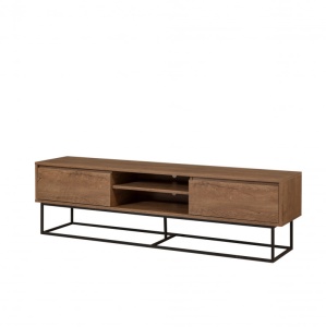 Έπιπλο TV Rodez 180 Walnut-Μαύρο - Img 2