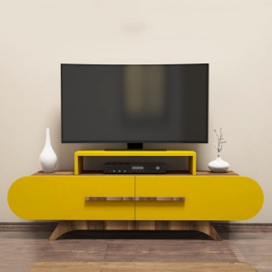 Έπιπλο TV Rose-Walnut, Yellow - Img 2