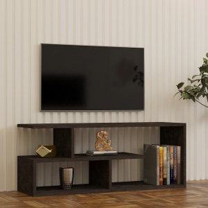 Έπιπλο TV Waldo Pako World Μαύρο 100x29.5x40 cm - Img 2