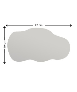 Επιτοίχιος καθρέφτης Baby Μαύρο 40x72x2.2 cm - Img 8