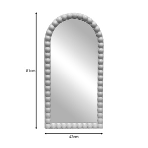 Καθρέφτης Pavlova πλαστικό PP ασημί 42x81x3.5 cm - Img 2