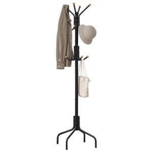 Καλόγερος Songmics Μαύρο 56.5x56.5x180.1 cm - Img 2