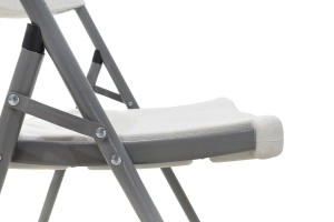 Καρέκλα camping πτυσσόμενη Edison με cadru μεταλλικό και πλαστικό λευκό - Img 8