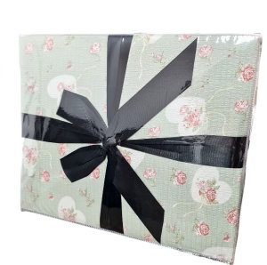 Κλινοσκεπάσματα με Λάστιχο 180x200 Κρεπ Flowers V13 6 Τεμάχια (Finet)