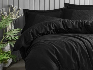 Κλινοσκεπάσματα Dama Μαύρο (Jacquard)