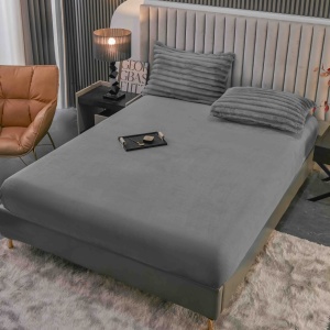 Κλινοσκεπάσματα cocolino με λάστιχο 180x200 Liny V6 Γκρι deschis (Cocolino) - Img 5
