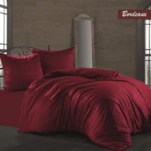 Κλινοσκεπάσματα Majoli Uni Bordo (Σατέν Deluxe)