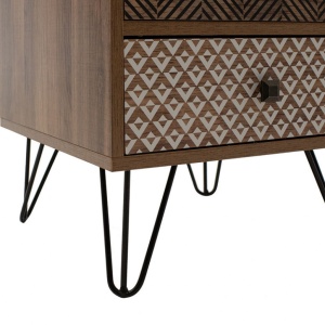 Κομοδίνο Boho Walnut 40x40x59 cm - Img 7