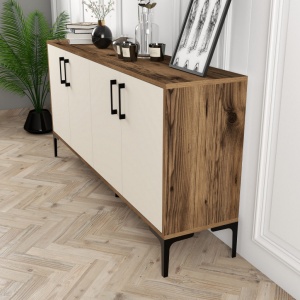 Κονσόλα Kiev 160 - Walnut, Cream - Img 3