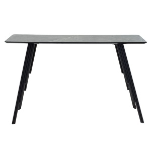 Κονσόλα Lifo MDF σκούρο γκρι τσιμέντο - μαύρο 120x40x75 cm - Img 2