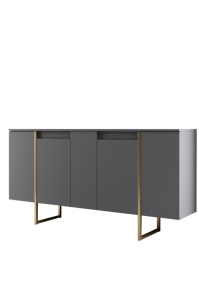 Κονσόλα Luxe Καρυδί 160x35x80 cm - Img 7