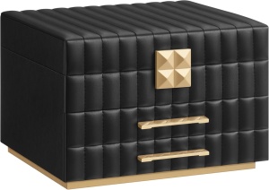 Κουτί Κοσμημάτων Songmics Μαύρο 24x21.5x15.8 cm