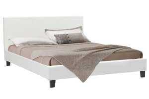 Κρεβάτι διπλό 150x200 cm Nevil 569 Λευκό ματ