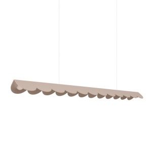 Κρεμαστό φωτιστικό LED Biscuit, Taupe, 4000K, 131x13x200 cm
