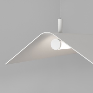 Κρεμαστό φωτιστικό LED Elva, Λευκό, 4000K, 150x27.5x200 cm - Img 5