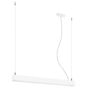 Κρεμαστό φωτιστικό LED Pinne, Λευκό, 3000K, 67x6x150 cm