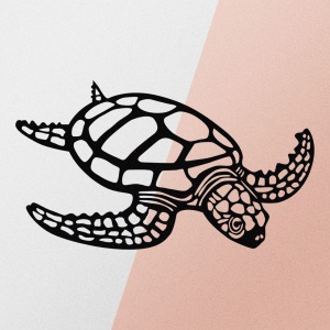 Μεταλλικός πίνακας Caretta Μαύρο 53x30 cm - Img 5