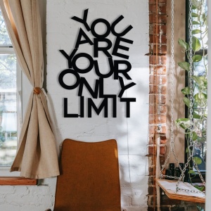 Μεταλλικός πίνακας Limit Μαύρο 37x52 cm