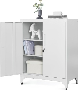 Μεταλλικό Ντουλάπι Αποθήκευσης, Songmics, Gray, 40 x 80 x 90 cm