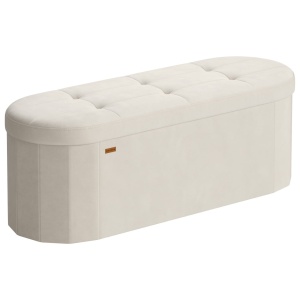 Μπαούλο Αποθήκευσης Songmics Λευκό 110x38x38 cm - Img 2