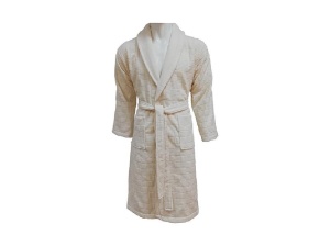 Μπουρνούζι Jacquard Velour, Ανδρικό, Demore Cream