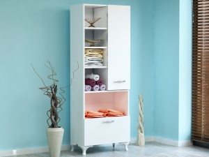 Ντουλάπα multifuncțional Sezen Λευκό 60x31.5x163.6 cm