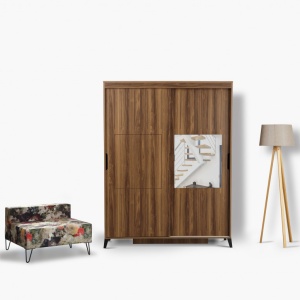 Ντουλάπα Pasific Home Fuga - 130 Ceviz Dolap
