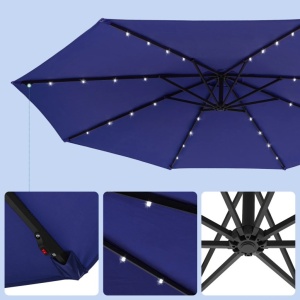 Ομπρέλα σκίασης, Songmics, 300 cm, UPF 50+, Μπλε - Img 2