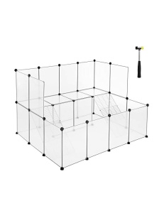 Πάρκο για κατοικίδια, Songmics, Λευκό, LPC004W01, 143 x 108 x 92 cm