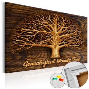 Πίνακας από φελλό - Family Tree [Corkboard] 120x80 cm