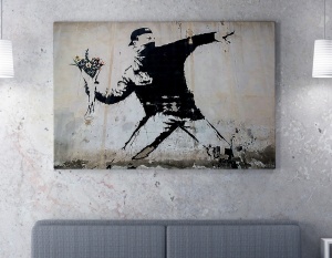 Πίνακας καμβά WY18 Πολύχρωμο 70x100 cm