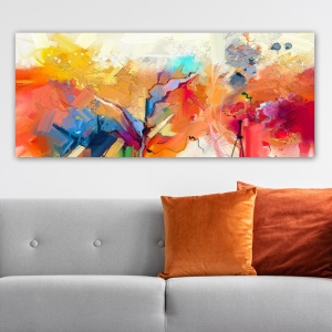 Πίνακας καμβά YTY1040210842 Πολύχρωμο 50x120 cm