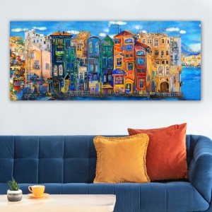 Πίνακας καμβά YTY233816548 Πολύχρωμο 50x120 cm
