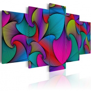 Πίνακας - Carousel of Colours 200x100 cm