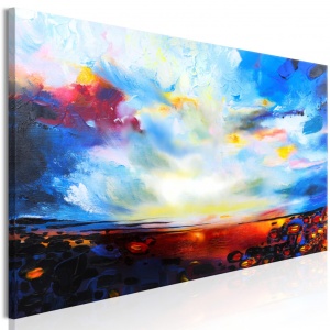 Πίνακας - Colourful Sky (1 Part) Narrow 135x45 cm