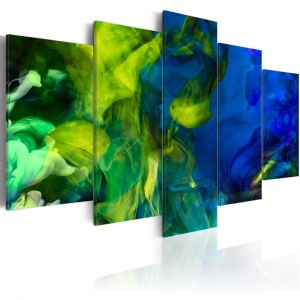 Πίνακας - Dance of Green Flames 100x50 cm