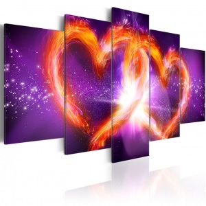 Πίνακας - Flames of love 100x50 cm